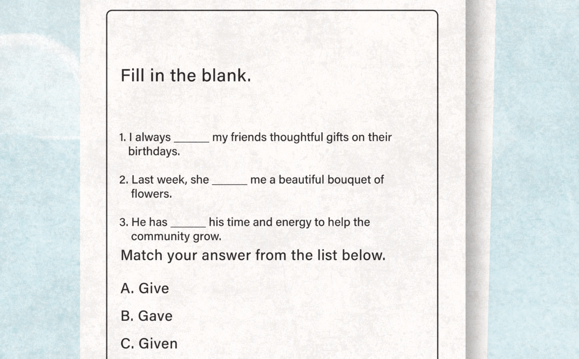 Word Tenses