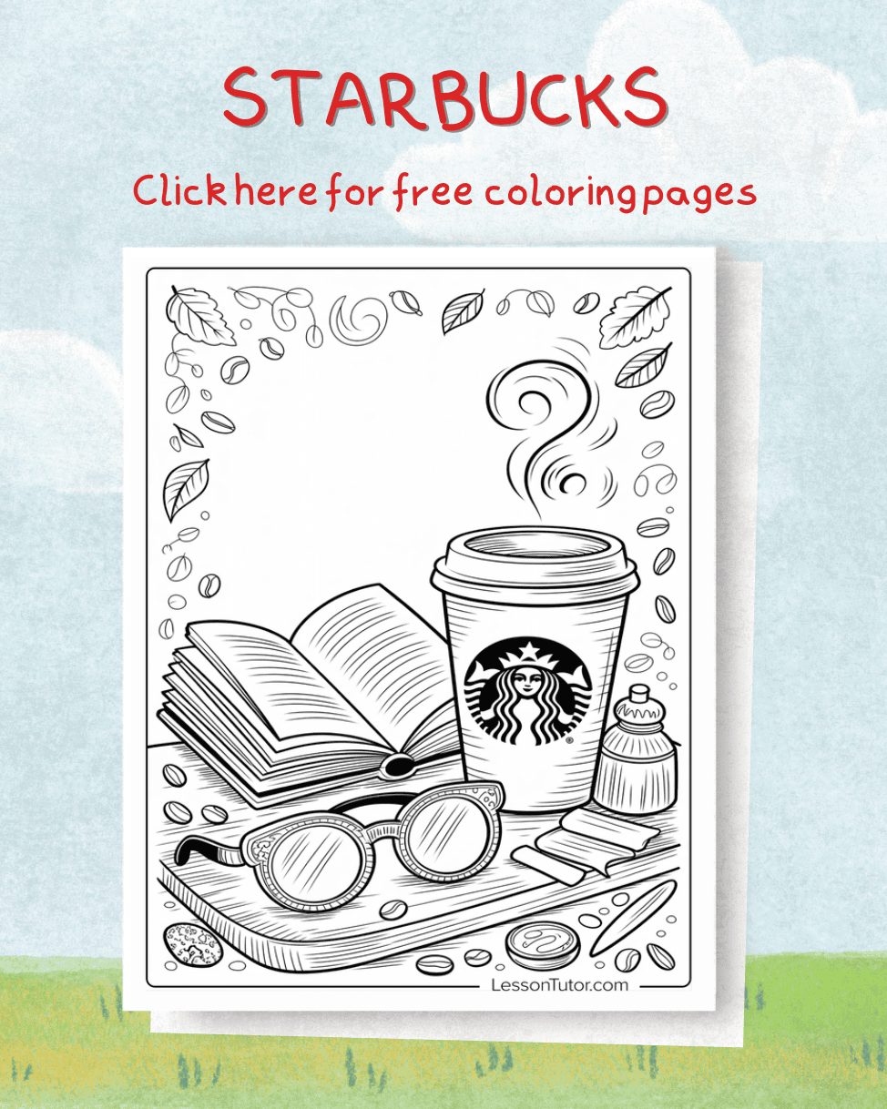 Free Starbucks Coloring Pages