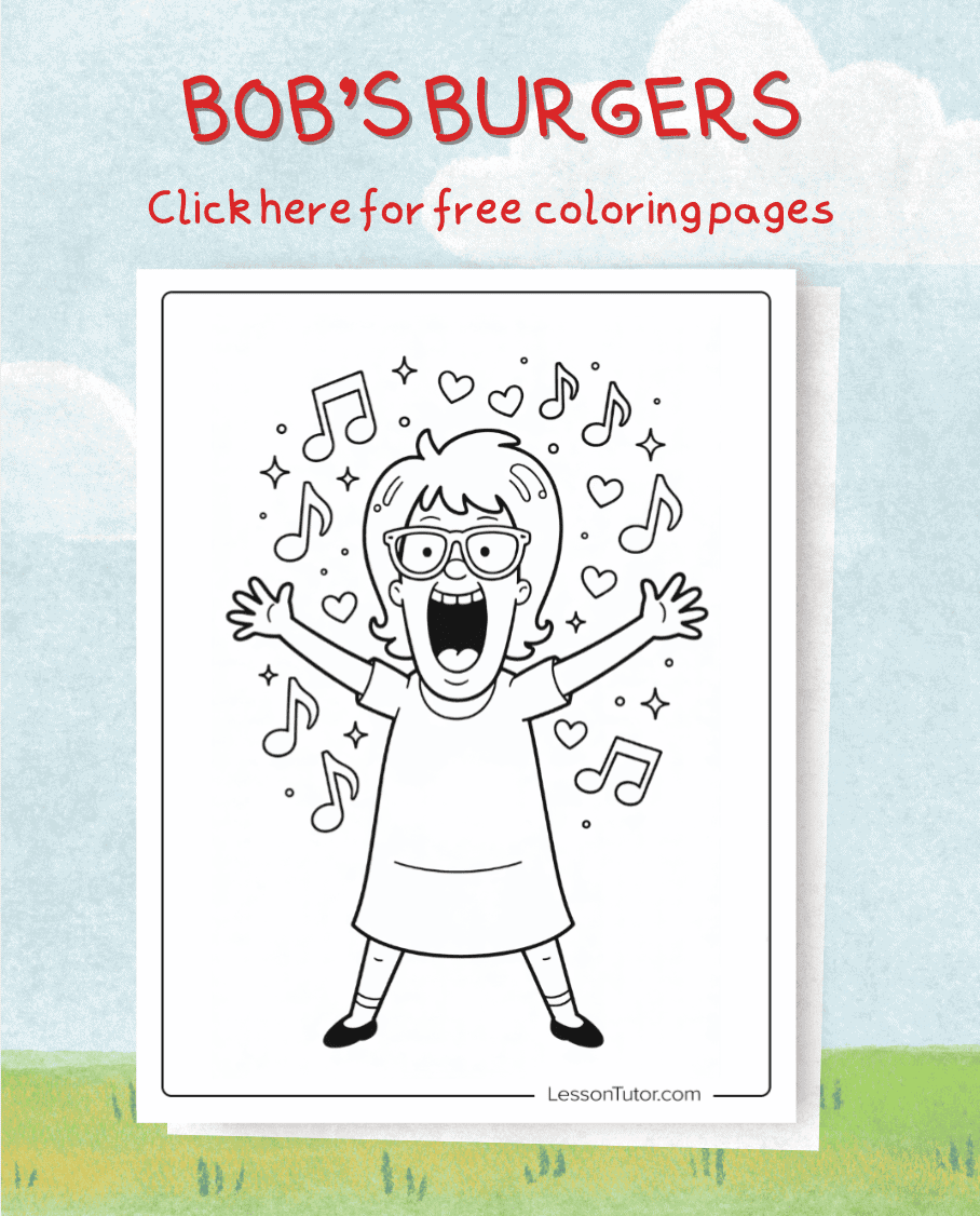 Free Bob's Burgers Coloring Pages