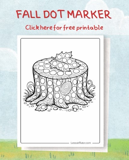 Free fall dot marker printables featured image
