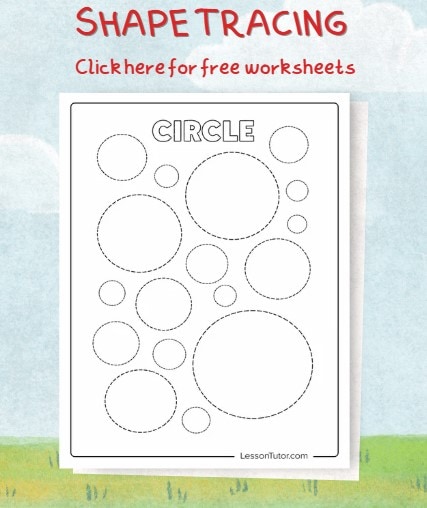 Free spape tracing worksheets featured image